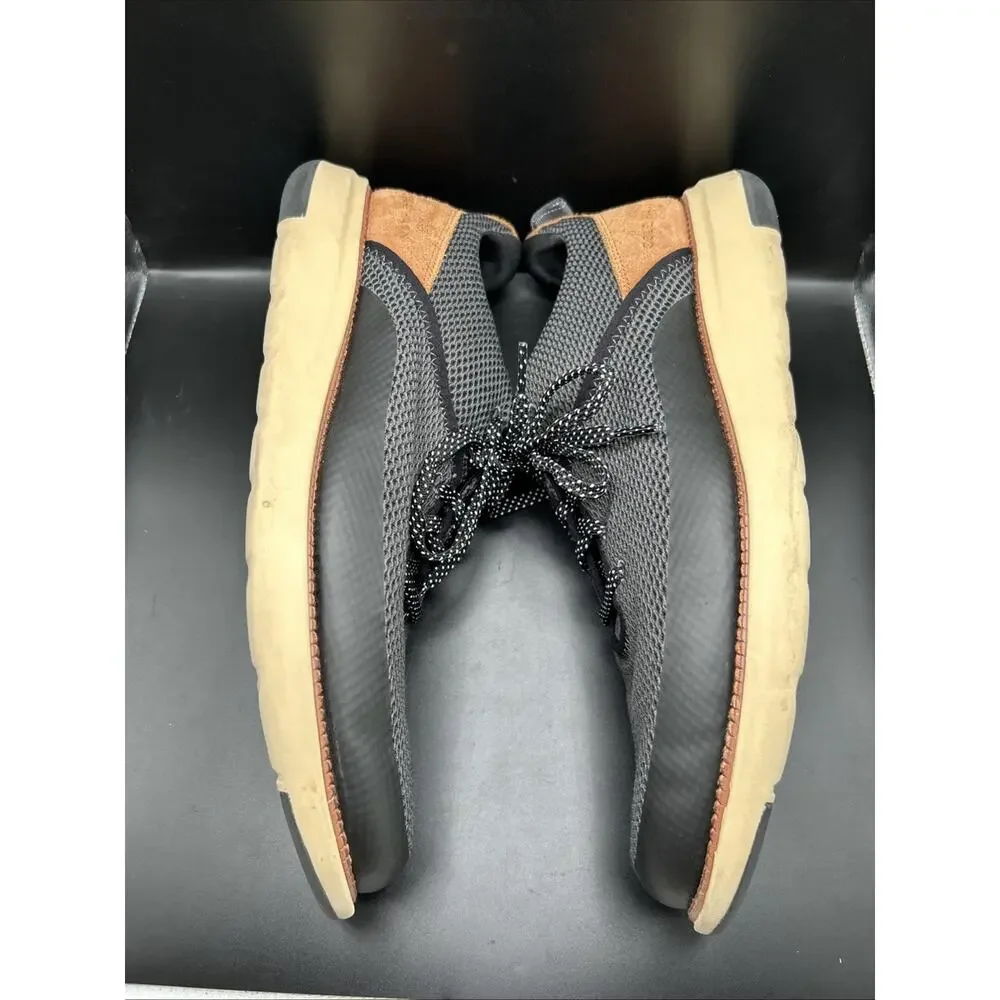 Cole Haan Men's 11.5M Grand 360 Atlantic Gray Mesh Lace-Up Sneaker Brown Suede